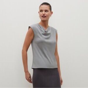 MM LaFleur Rowling Gray Sleeveless Top, Large, EUC